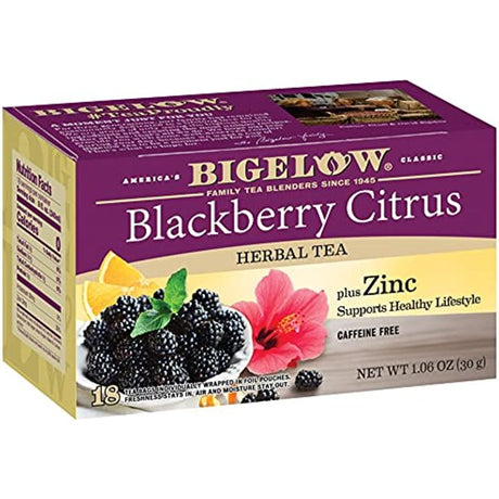 Bigelow Tea - Tea Hrbl Blckbry Citrus - Case Of 6-18 Bag - Cozy Farm 