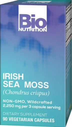 Bio Nutrition - Irish Sea Moss, 90 Vcaps - Natural Thyroid Support