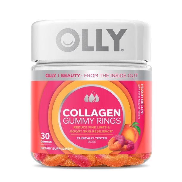 Olly Collagen Peach Gummy Rings (Pack of 30) - Cozy Farm 