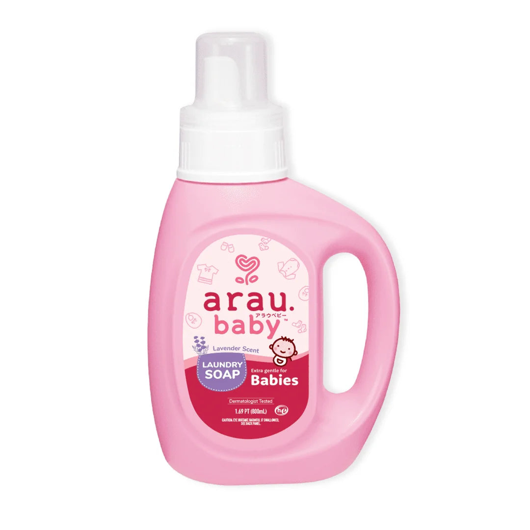 Arau.baby - Baby Laundry Soap, 1.69 pt (Pack of 8) - Gentle Plant-Based