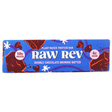 Raw Rev GLO Double Chocolate Brownie Batter Protein Bar, 1.6 oz Bars, Case of 12