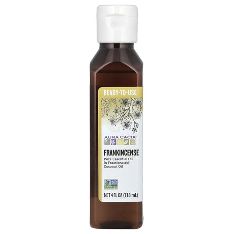Aura Cacia - Frankincense Essential Oil, Ready-to-Use, 4 fl oz - Pre-Blended