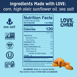 Love Corn Roasted Corn with Sea Salt, Pack of 10 - 1.6 Oz.