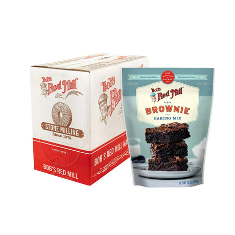 Bob's Red Mill brownie baking mix packaging on a white background