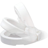 Carex Elongated Raised Toilet Seat - Elevated Riser for Standard & Elongated Toilets - 300 lb Capacity