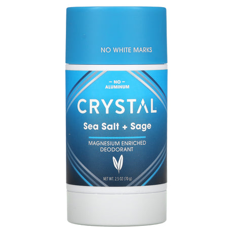 Crystal Deodorant Stick, Magnesium Sea Salt & Sage Scent - 2.5 Oz - Cozy Farm 