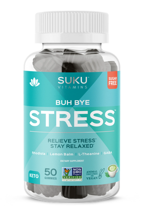 Suku Vitamins - Gummy Buh Bye Stress, 50 Ct - Stress Relief Gummies