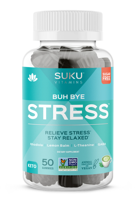 Suku Vitamins - Gummy Buh Bye Stress, 50 Ct - Stress Relief Gummies