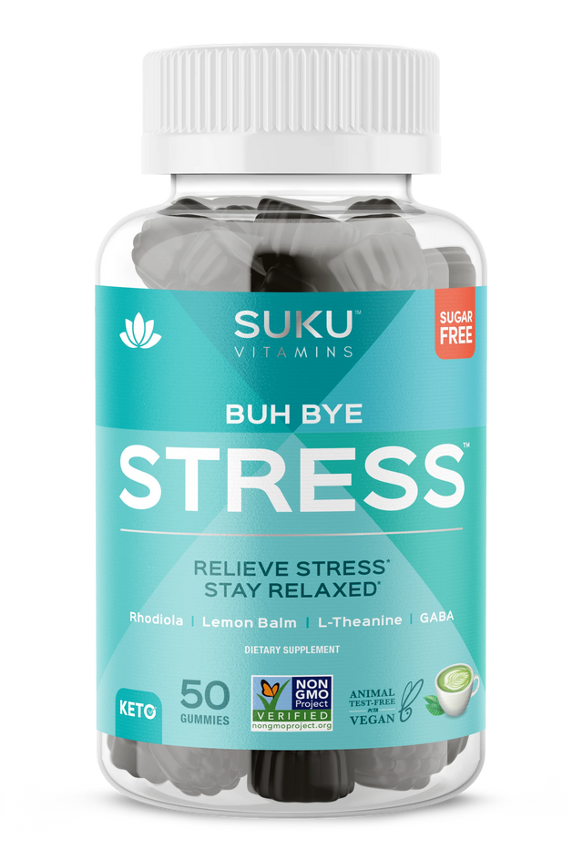 Suku Vitamins - Gummy Buh Bye Stress, 50 Ct - Stress Relief Gummies