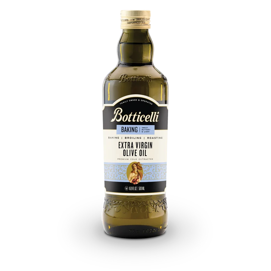 Botticelli - Extra Virgin Olive Oil for Baking, 16.9 fl oz (Pack of 6) - Dairy, Wheat, Yeast-Free
