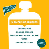Serenity Kids Chicken Carrot Puree Pouches, 3.5 oz, Pack of 6