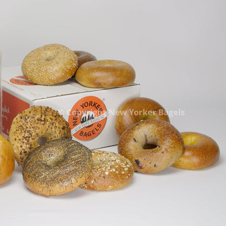 New York Egg Everything Bagels, 2 Dozen, Fresh Hand-Rolled NYC Bagels