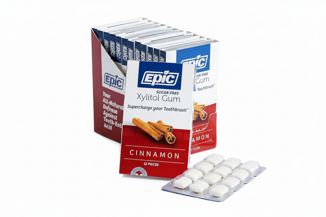 Epic Dental Xylitol Gum — Cinnamon sticks removed