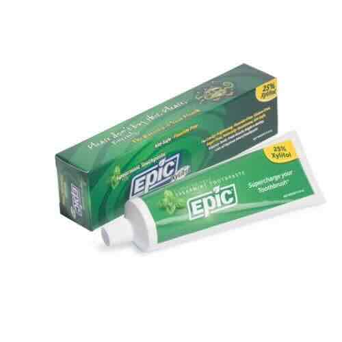 Epic Dental Toothpaste : Fluoride &  Xylitol  - Spearmint, 4.9 Oz - Cozy Farm 