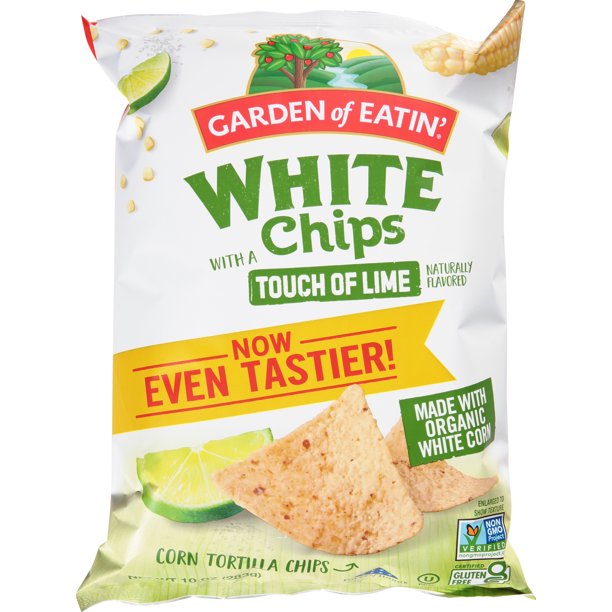 Garden of Eatin' White Corn Lime Chips (Pack of 12 - 10 Oz) - Cozy Farm 