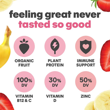 Noka Pineapple Strawberry Smoothie, 4.22 oz, Pack of 6