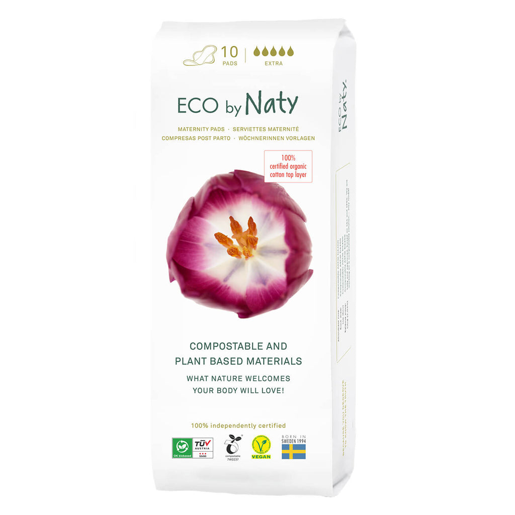 Eco By Naty - Pads Maternity (Pack of 12-10 Ct) - Cozy Farm 