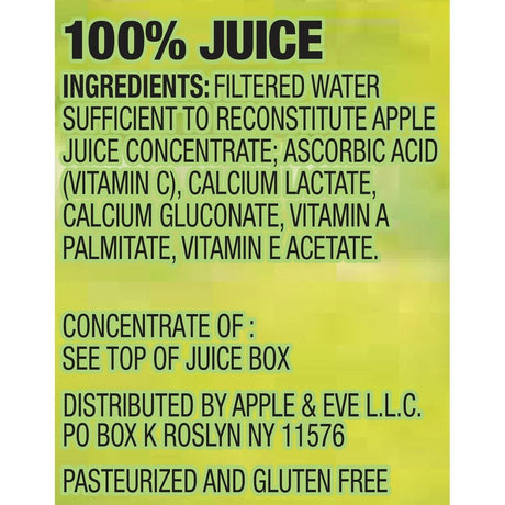Apple & Eve 100% Apple Juice Boxes, 6.75 fl oz, Pack of 5 (8 Boxes Each)