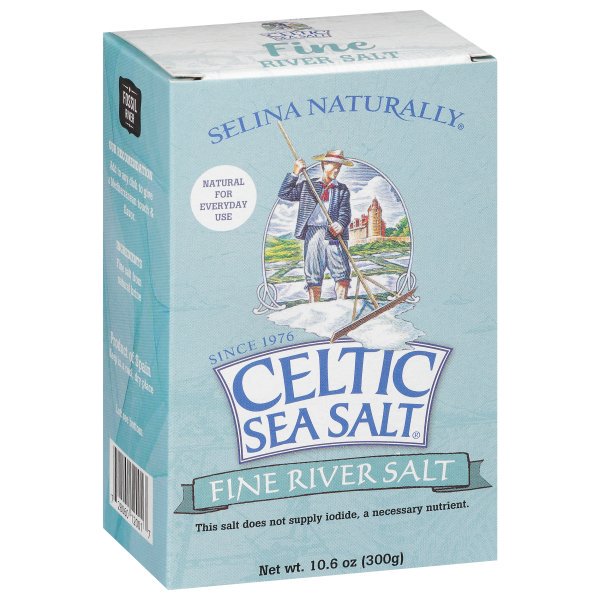 Celtic Sea Salt - River Salt Fossil Fine - Case Of 4-10.6 Oz - Cozy Farm 