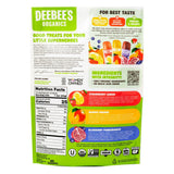 DeeBee's Organics snack bar packaging with nutritional information and ingredients listed.