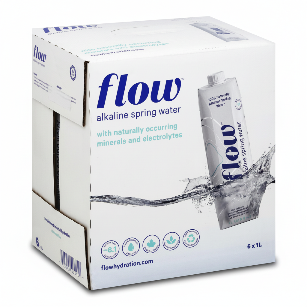 Flow: Refreshing and Hydrating Natural Alkaline Spring Water