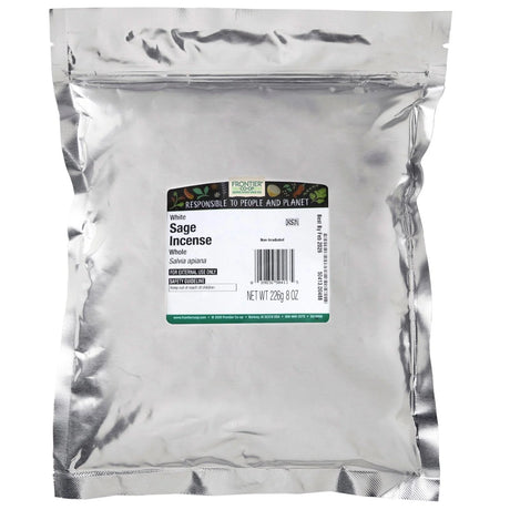 Frontier Natural Products Coop - White Sage Incense, 8 oz (Pack of 12) - Cleansing Smudge Sticks