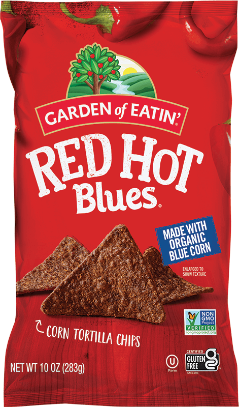 Garden of Eatin' Chips Blue Corn RedHot (Pack of 12) 10 Oz - Cozy Farm 