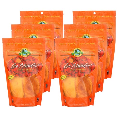 Go Mango! Dried Mango Slices (6 x 12oz) - International Harvest - Cozy Farm 
