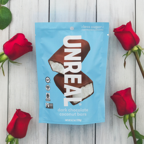 Unreal chocolate oscuro y coco, paquete de 6, 4.2 oz cada uno