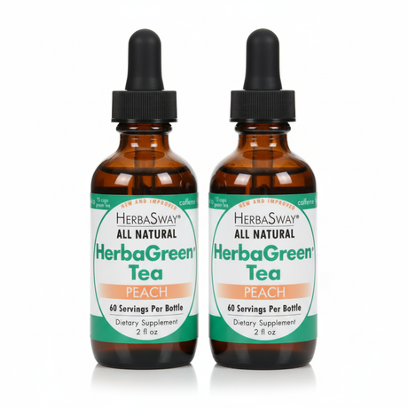 Herbasway Labs Herbagreen Peach Tea, Pack of 2