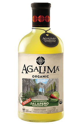 Agalima - Organic Jalapeno Margarita Mix, 1 Ltr (Case of 6) - Spicy Cocktail Mixer