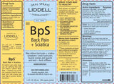 Liddell Homeopathic Back Pain Sciatica Relief Liquid, 1 Fl Oz