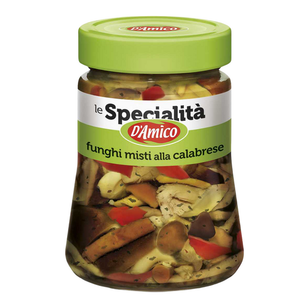 D'Amico Calabrian Mixed Mushrooms in Oil, 180g