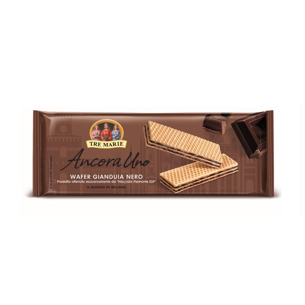 Wafer Tre Marie Ancora Uno Gianduia Nero, dark gianduja 140g