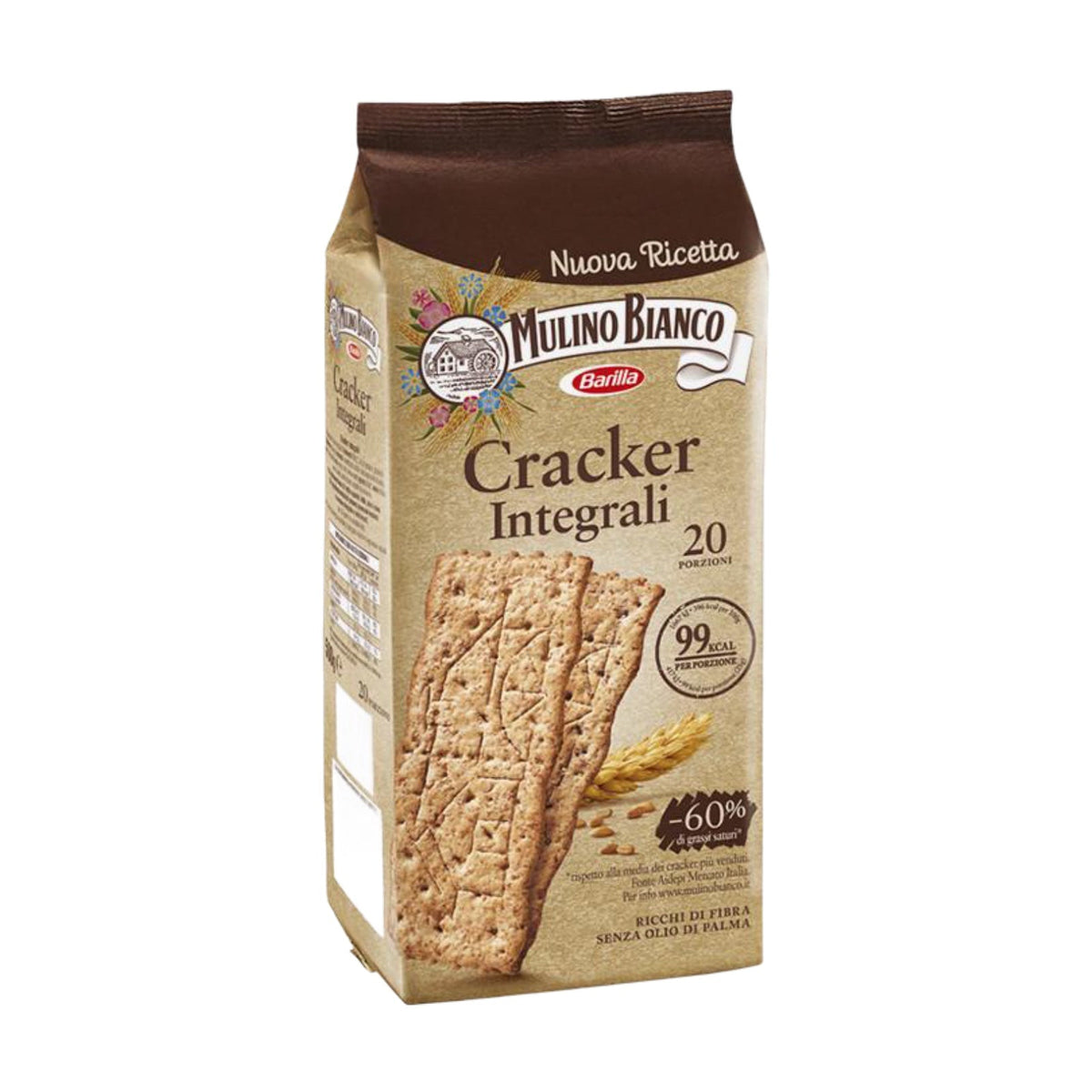 Mulino Bianco Whole Wheat Crackers (Crackers Integrali), 500g