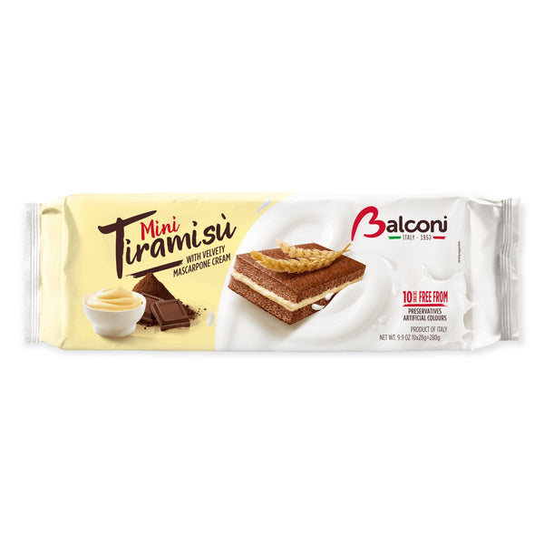 Balconi Mini Tiramisu Sponge Cake Snacks, 300g