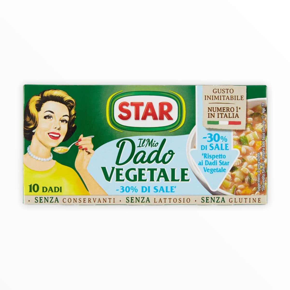 Star Vegetable Bouillon Cubes, 30% Less Salt, 10 Cubes