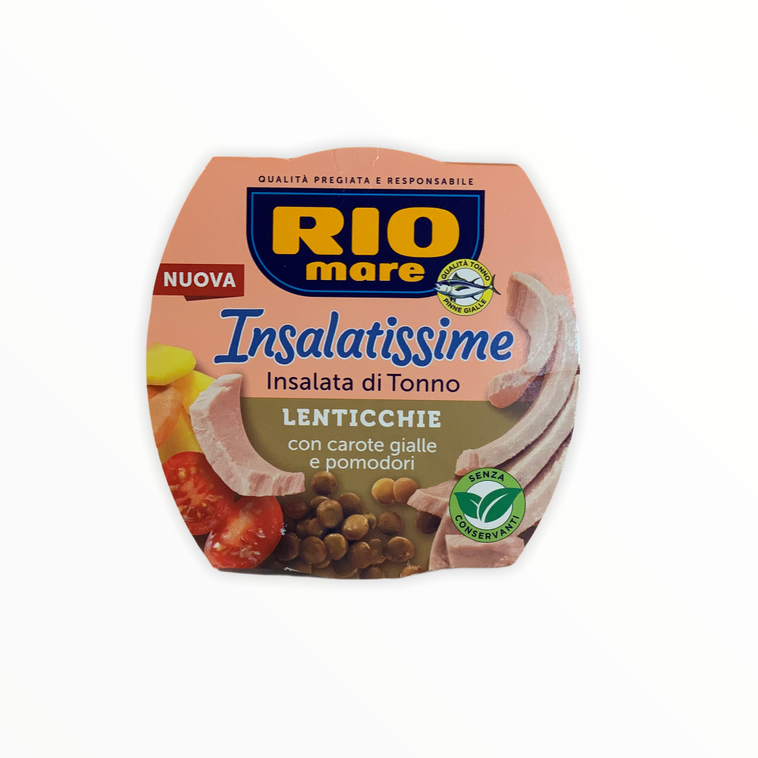Rio Mare, Insalatissime with Lentils, Tuna & Vegetables, 160g