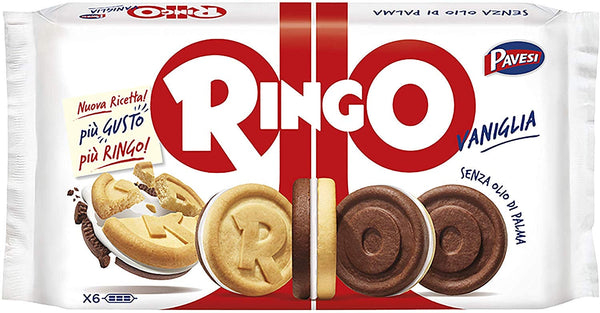 Pavesi Ringo Vanilla Cream Sandwich Cookies, 330g