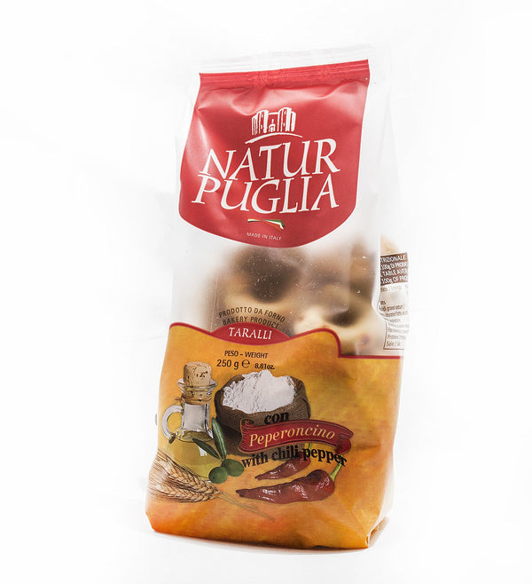 Natur Puglia Peperoncino Chili Pepper Taralli, 250g