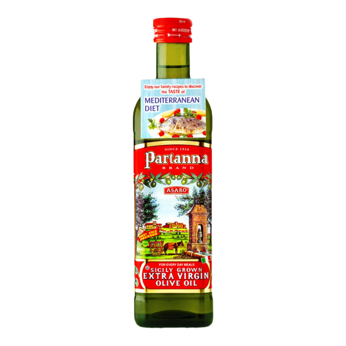 Partanna Sicilian Extra Virgin Olive Oil, 750ml