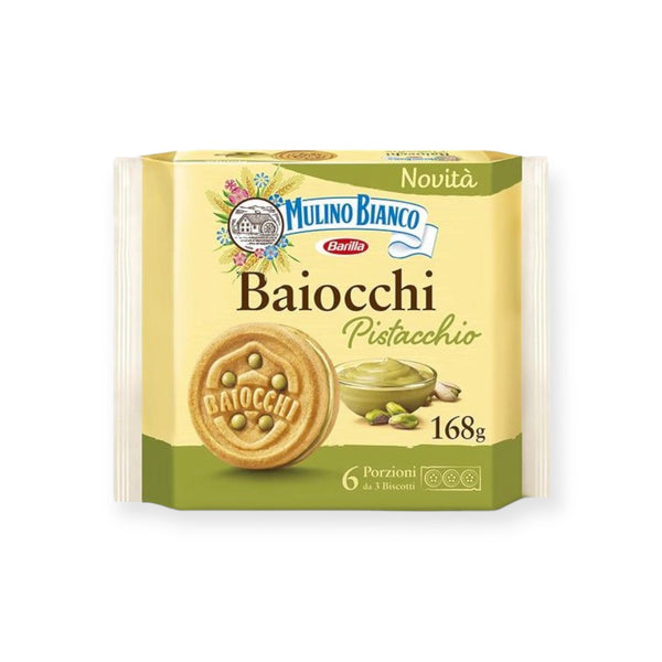 Mulino Bianco Baiocchi Pistachio Cream Cookies, 168g