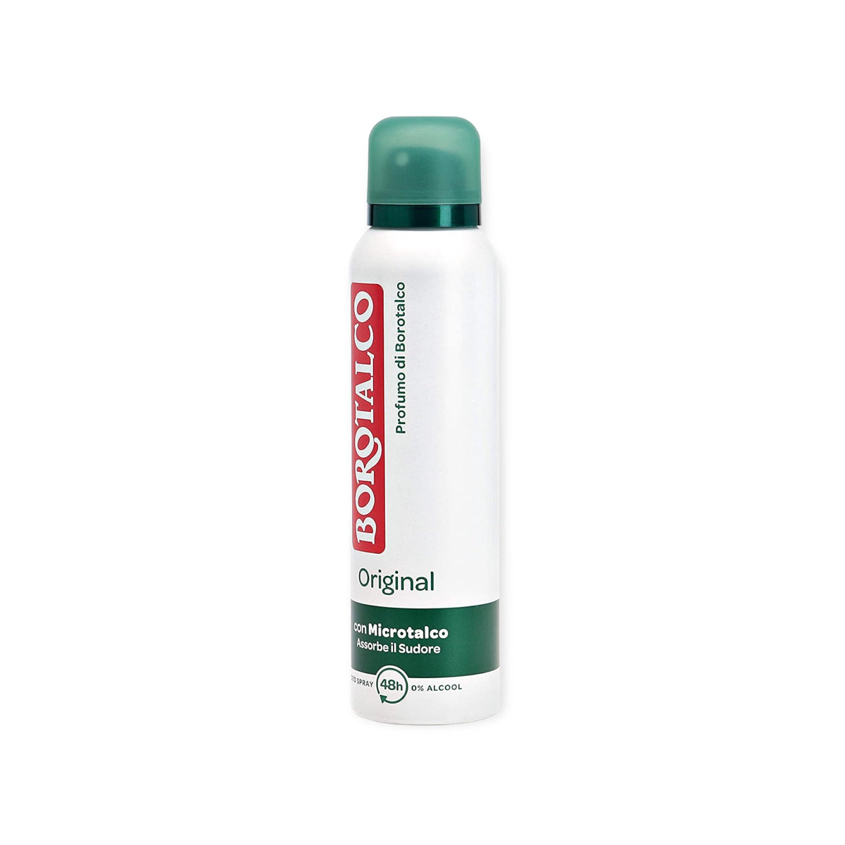 Borotalco Original Deodorant Spray, 0% Alcohol, 150ml