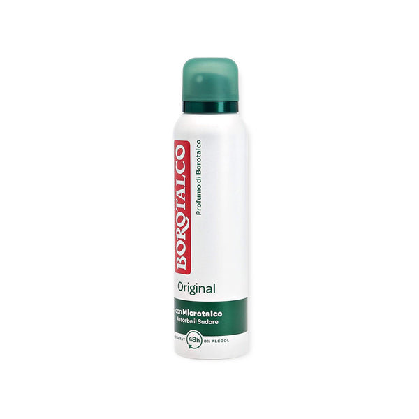 Borotalco Original Deodorant Spray, 0% Alcohol, 150ml