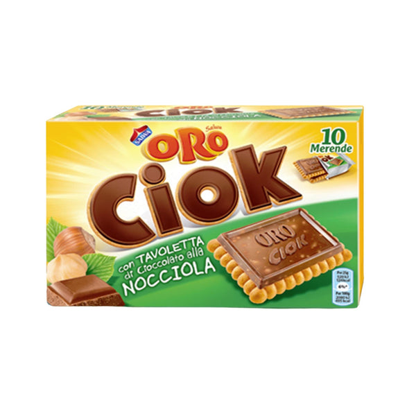 Saiwa Oro Ciok Hazelnut Chocolate Biscuit Bars, 250g