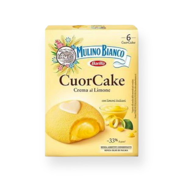 Mulino Bianco CuorCake Lemon Cream Cakes, 6 Pack 210g