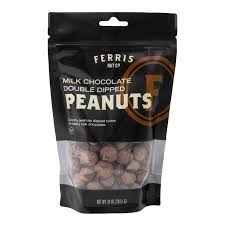 Ferris Nut Co. - Double Dipped Chocolate Peanuts, 10 oz (Pack of 12) - Gourmet Chocolate Peanuts