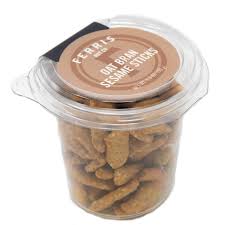 Ferris Nut Co. - Sesame Stix Oat Bran, 3.5 oz (Pack of 12) - Crunchy Snack Sticks