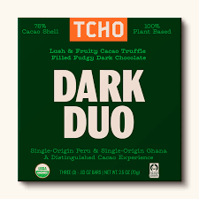Tcho Chocolate - Organic Dark Duo Chocolate Bar, 2.5 oz (Pack of 10) - Kosher Organic Chocolate