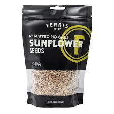 Ferris Nut Co. - Roasted Sunflower Seeds No Salt, 10 oz (Pack of 12) - Healthy Snack Seeds